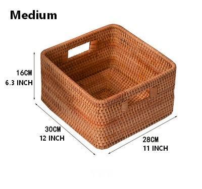 Storage Basket for Shelves, Rectangle Storage Basket for Toys, Storage Baskets for Bathroom, Kitchen Storage Baskets-Grace Painting Crafts
