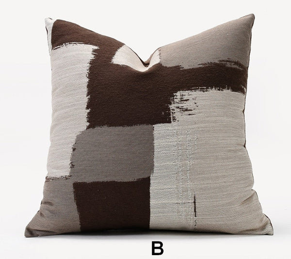 Geometric Modern Sofa Pillows, Abstract Decorative Pillows for Couch, Contemporary Throw Pillows, Modern Pillows for Bedroom, Modern Sofa Pillows-Grace Painting Crafts