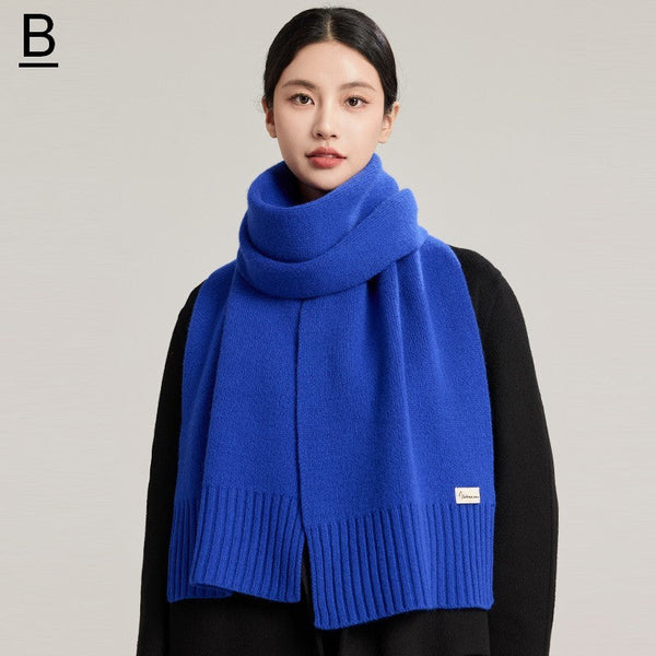 Soft Cashmere Scarf for Women, Casual Scarf for Women, Cold Weather Scarf, Fashion Designer Scarf, Black Winter Scarf, Modern Wool Scarf for Women-Grace Painting Crafts