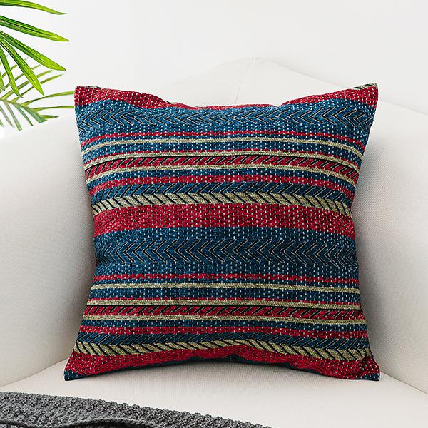 Unique Bohemian Decorative Sofa Pillows, Extra Large Geometric Pattern Chenille Throw Pillows, Oriental Throw Pillow for Couch-Grace Painting Crafts