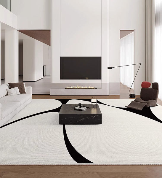 Large Modern Rugs for Living Room, Abstract Contemporary Modern Rugs, Geometric Modern Rugs for Bedroom, Modern Rugs for Dining Room-Grace Painting Crafts
