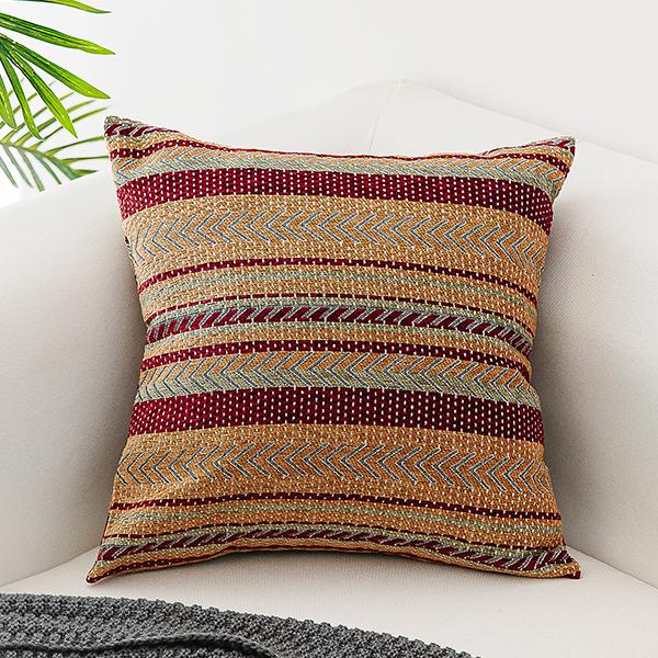 Bohemian Decorative Sofa Pillows, Geometric Pattern Chenille Throw Pillow for Couch, Decorative Throw Pillows-Grace Painting Crafts