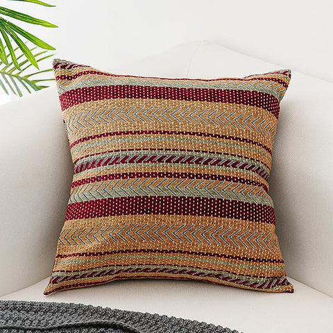 Large Geometric Pattern Chenille Throw Pillow for Couch, Bohemian Decorative Sofa Pillows, Modern Decorative Throw Pillows-Grace Painting Crafts