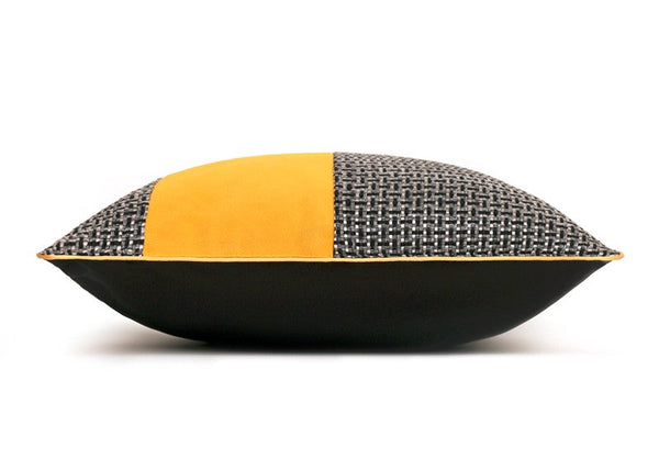 Large Black Yellow Modern Pillows, Modern Throw Pillows for Couch, Decorative Modern Sofa Pillows, Modern Simple Throw Pillows for Living Room-Grace Painting Crafts