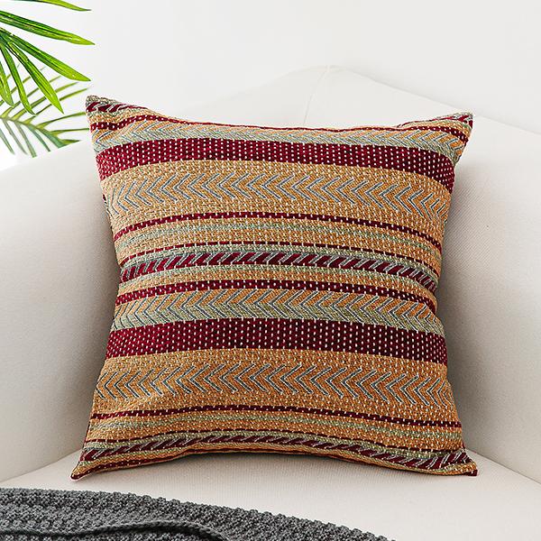 Geometric Pattern Chenille Throw Pillow for Couch, Bohemian Decorative Sofa Pillows, Decorative Throw Pillows-Grace Painting Crafts