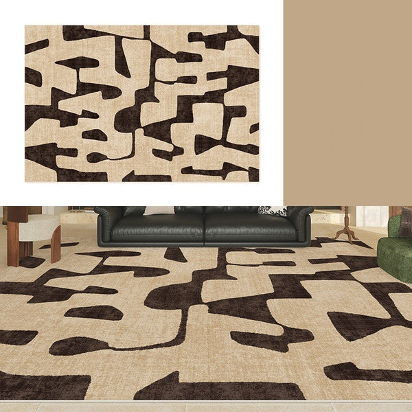 Large Modern Rugs for Living Room, Modern Rugs under Dining Room Table, Contemporary Abstract Rugs Next to Bed, Geometric Modern Carpets for Office-Grace Painting Crafts