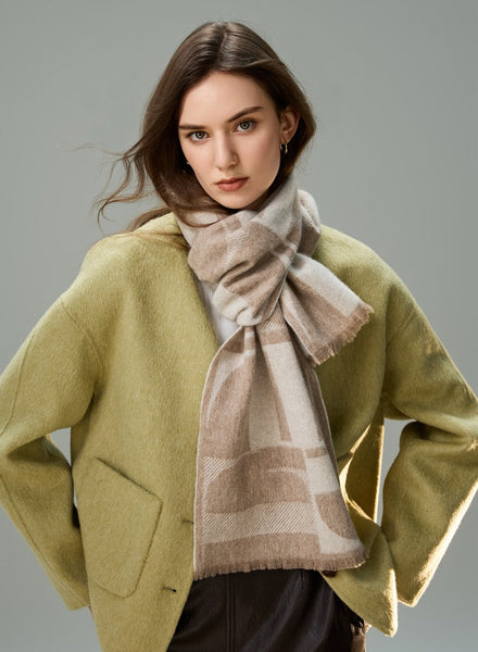 Cold Weather Scarf, Winter Scarf, Soft Cashmere Scarf for Women, Casual Scarf for Women, Modern Wool Scarf for Women, Fashion Designer Scarf-Grace Painting Crafts