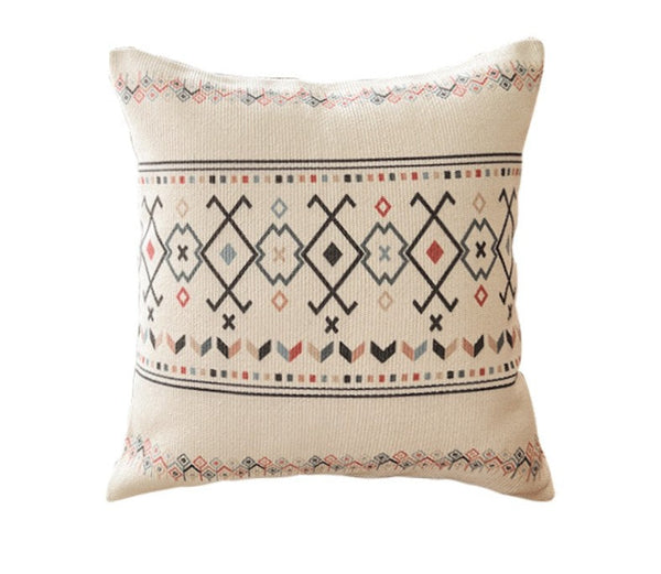 Decorative Throw Pillows for Dining Room, Bohemian Geometric Modern Pillows, Decorative Sofa Pillow Covers, Oriental Square Pillows for Couch-Grace Painting Crafts