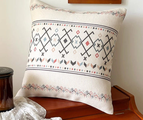 Decorative Sofa Pillow Covers, Decorative Throw Pillows for Dining Room, Bohemian Geometric Modern Pillows, Oriental Square Pillows for Couch-Grace Painting Crafts