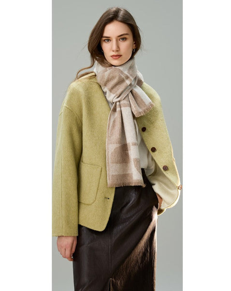 Cold Weather Scarf, Winter Scarf, Soft Cashmere Scarf for Women, Casual Scarf for Women, Modern Wool Scarf for Women, Fashion Designer Scarf-Grace Painting Crafts