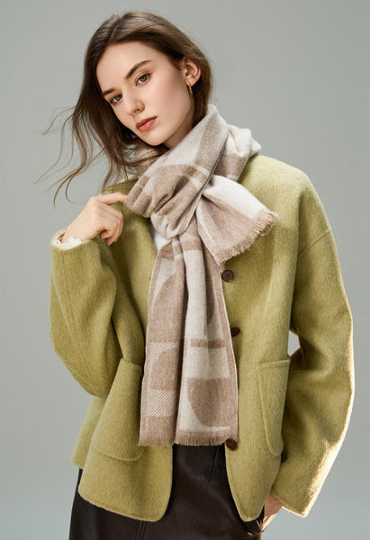 Cold Weather Scarf, Winter Scarf, Soft Cashmere Scarf for Women, Casual Scarf for Women, Modern Wool Scarf for Women, Fashion Designer Scarf-Grace Painting Crafts