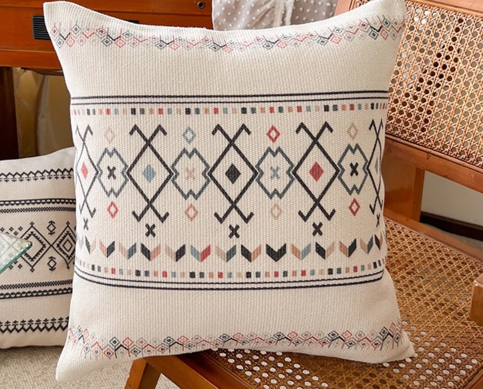 Decorative Sofa Pillow Covers, Decorative Throw Pillows for Dining Room, Bohemian Geometric Modern Pillows, Oriental Square Pillows for Couch-Grace Painting Crafts