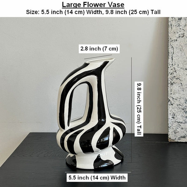 Porcelain Bud Vases, Handmade Water Holding Flower Vases, Modern Ceramic Flower Vases, Small Flower Vases on Table-Grace Painting Crafts