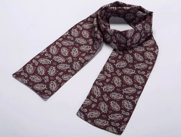 Thin Silk Neck Scarf, Scarf For Suit Men, Short Real Silk Scarf, Mens Short Silk Neckwear, Skinny Silk Scarf Mens, Casual Silk Scarf Men, Lightweight Short Silk Scarf-Grace Painting Crafts