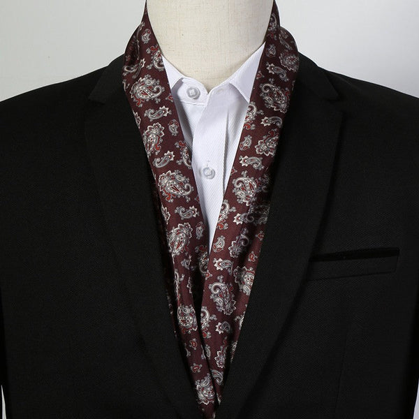 Thin Silk Neck Scarf, Scarf For Suit Men, Short Real Silk Scarf, Mens Short Silk Neckwear, Skinny Silk Scarf Mens, Casual Silk Scarf Men, Lightweight Short Silk Scarf-Grace Painting Crafts