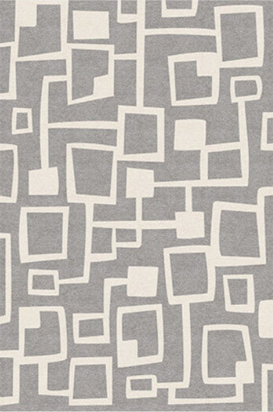 Large Geometric Rugs, Contemporary Area Rugs for Dining Room, Modern Rugs for Living Room, Gray Modern Rugs for Bedroom-Grace Painting Crafts