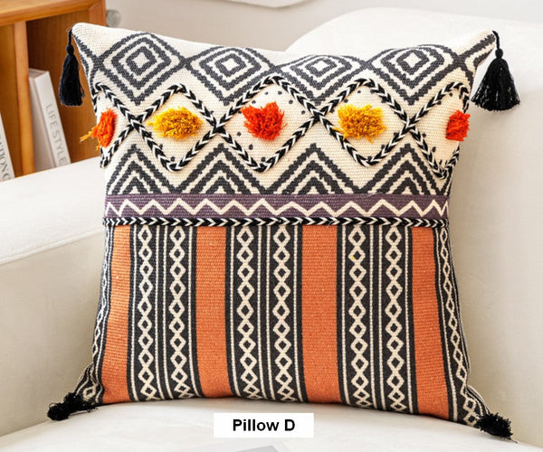 Decorative Throw Pillows for Couch, Geometric Modern Pillow Covers, Oriental Square Pillows for Bedroom, Bohemian Decorative Sofa Pillows-Grace Painting Crafts