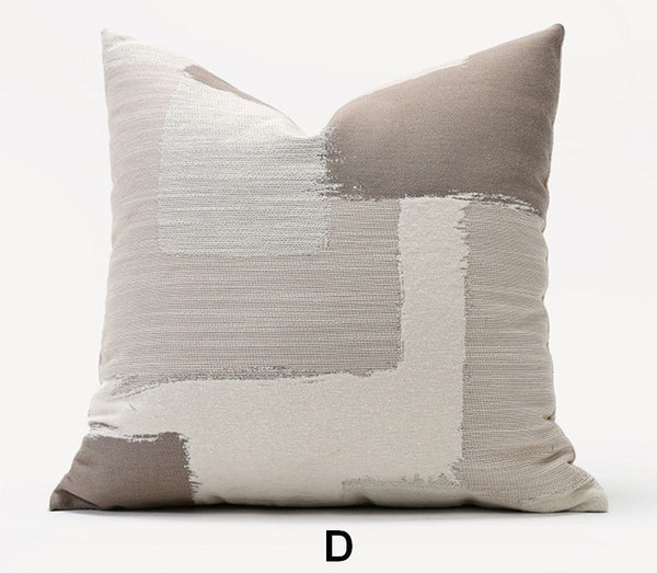 Geometric Modern Sofa Pillows, Abstract Decorative Pillows for Couch, Contemporary Throw Pillows, Modern Pillows for Bedroom, Modern Sofa Pillows-Grace Painting Crafts