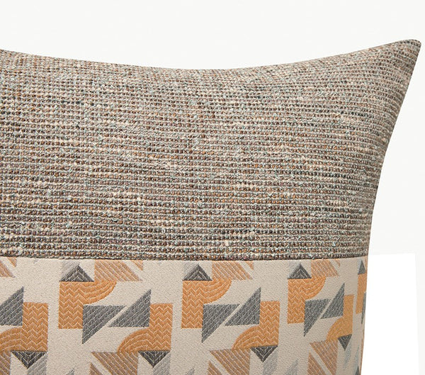 Modern Throw Pillows for Living Room, Large Simple Modern Pillows, Decorative Modern Sofa Pillows, Brown Orange Modern Throw Pillows for Couch-Grace Painting Crafts