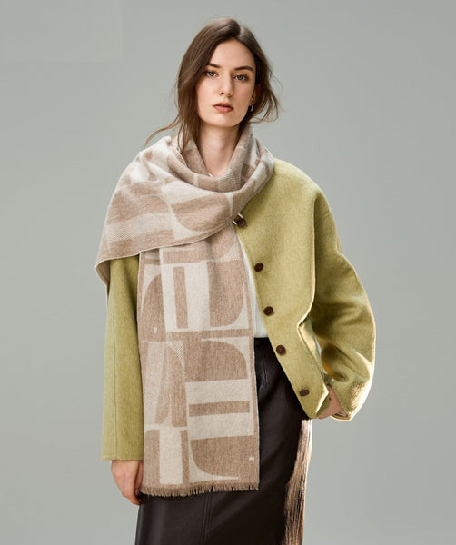 Cold Weather Scarf, Winter Scarf, Soft Cashmere Scarf for Women, Casual Scarf for Women, Modern Wool Scarf for Women, Fashion Designer Scarf-Grace Painting Crafts