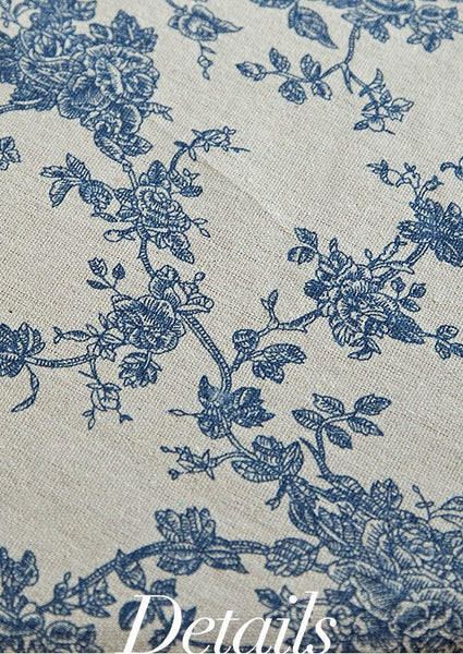 Extra Large Vintage Rectangle Tablecloth for Dining Room Table, Rustic Farmhouse Table Cover for Kitchen, French Flower Pattern Tablecloth for Round Table-Grace Painting Crafts