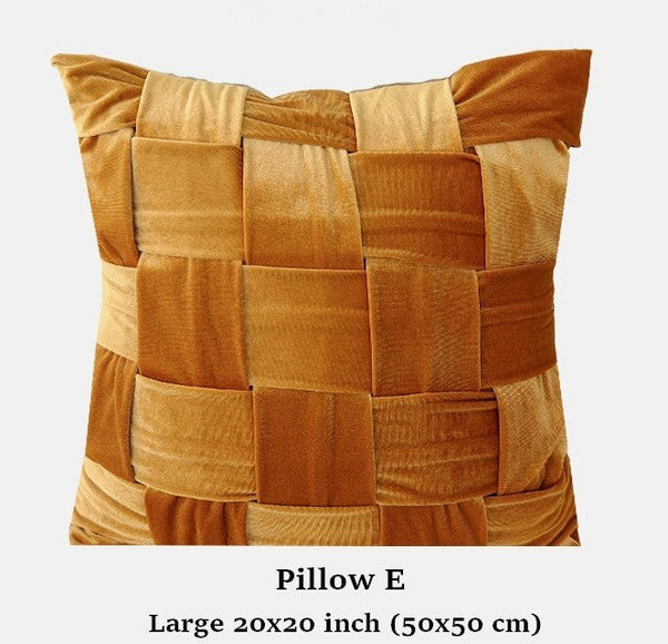 Unique Decorative Pillows for Bedroom, Modern Decorative Pillows for Couch, Decorative Cushion Covers, Decorative Pillow Arrangement Ideas for Interior Design-Grace Painting Crafts