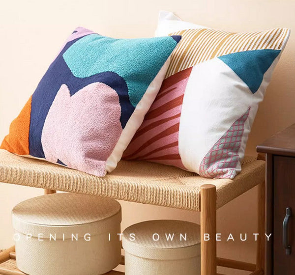 Large Modern Sofa Cushion, Decorative Pillow Covers, Modern Pillows for Couch, Abstract Decorative Throw Pillows for Living Room-Grace Painting Crafts