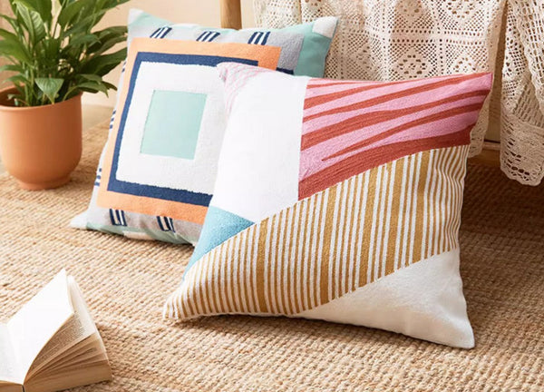 Large Modern Sofa Cushion, Decorative Pillow Covers, Modern Pillows for Couch, Abstract Decorative Throw Pillows for Living Room-Grace Painting Crafts