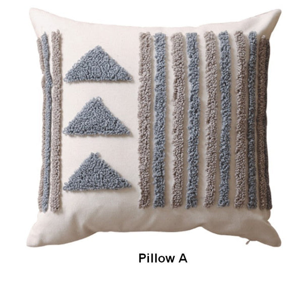 Modern Decorative Pillows for Interior Design, Decorative Pillows for Bedroom, Square Modern Throw Pillows for Couch, Contemporary Modern Sofa Pillow Covers-Grace Painting Crafts
