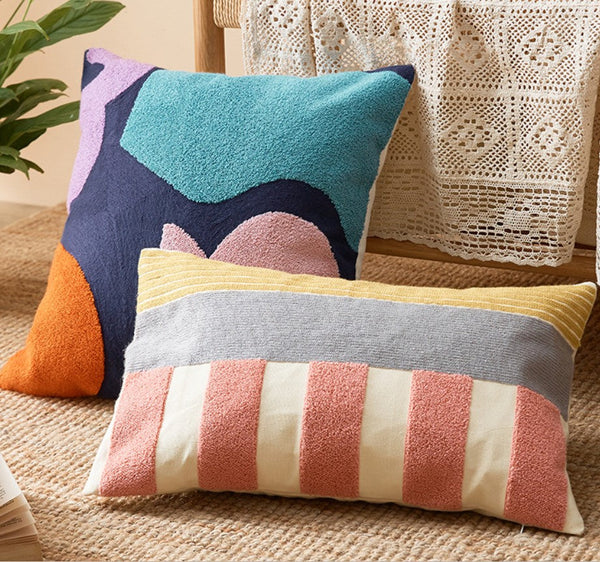 Large Modern Sofa Cushion, Decorative Pillow Covers, Modern Pillows for Couch, Abstract Decorative Throw Pillows for Living Room-Grace Painting Crafts