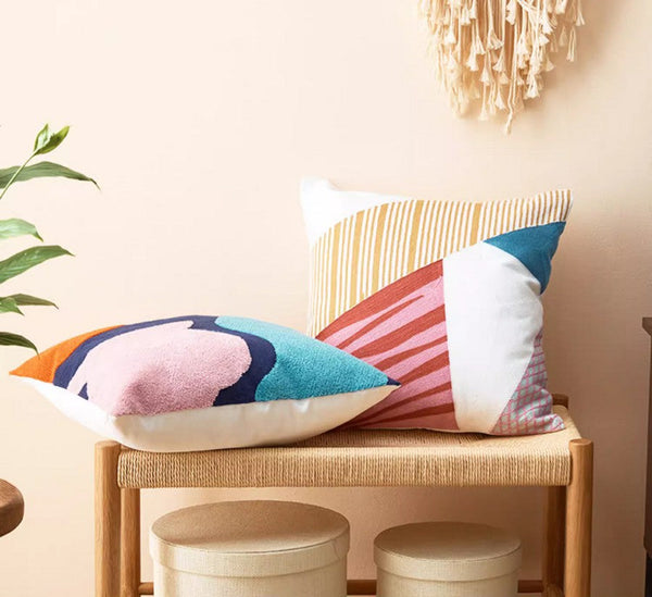 Large Modern Sofa Cushion, Decorative Pillow Covers, Modern Pillows for Couch, Abstract Decorative Throw Pillows for Living Room-Grace Painting Crafts