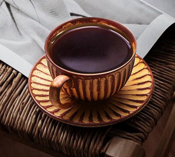 Pink Pottery Coffee Cups, Cappuccino Coffee Mug, Latte Coffee Cup, White Tea Cup, Ceramic Coffee Cup, Coffee Cup and Saucer Set-Grace Painting Crafts