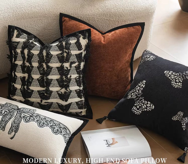 Decorative Pillow Arrangement Ideas for Couch, Large Decorative Throw Pillows, Modern Decorative Pillows for Living Room, Decorative Pillow Covers-Grace Painting Crafts