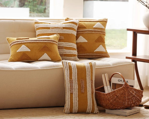Decorative Modern Pillows for Couch, Decorative Pillows for Living Room, Modern Square Sofa Pillows Covers, Modern Sofa Cushion-Grace Painting Crafts