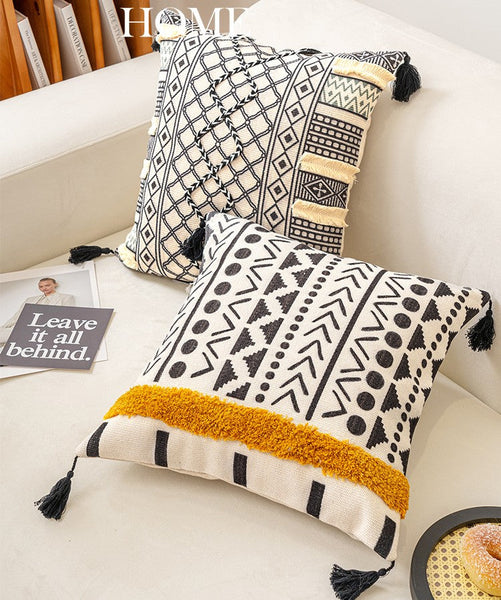 Decorative Throw Pillows for Couch, Geometric Modern Pillow Covers, Oriental Square Pillows for Bedroom, Bohemian Decorative Sofa Pillows-Grace Painting Crafts