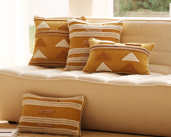 Decorative Modern Pillows for Couch, Decorative Pillows for Living Room, Modern Square Sofa Pillows Covers, Modern Sofa Cushion-Grace Painting Crafts