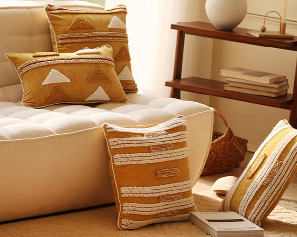 Decorative Modern Pillows for Couch, Decorative Pillows for Living Room, Modern Square Sofa Pillows Covers, Modern Sofa Cushion-Grace Painting Crafts