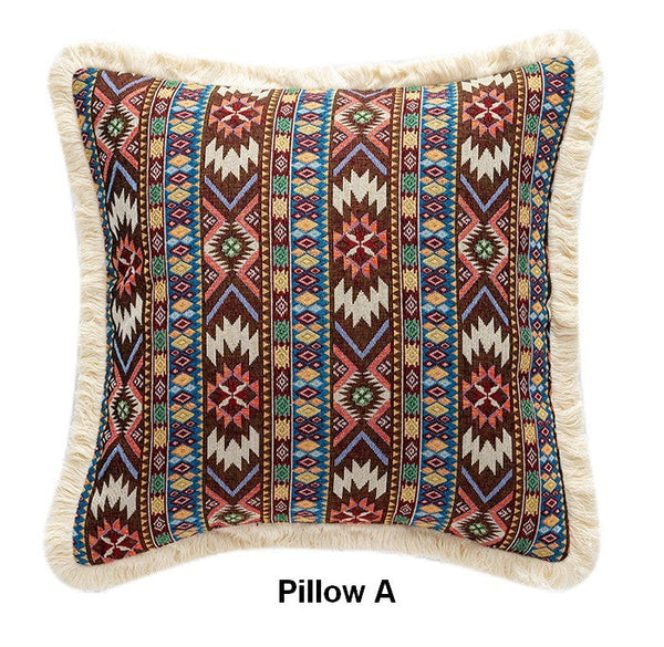 Large Bohemian Decorative Sofa Pillows for Living Room, Modern Geometric Pillows, Decorative Throw Pillows for Bedroom, Oriental Throw Pillow for Couch-Grace Painting Crafts