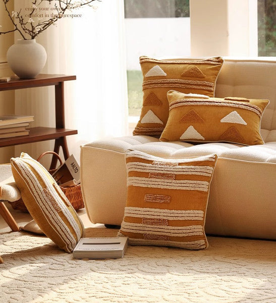 Decorative Modern Pillows for Couch, Decorative Pillows for Living Room, Modern Square Sofa Pillows Covers, Modern Sofa Cushion-Grace Painting Crafts