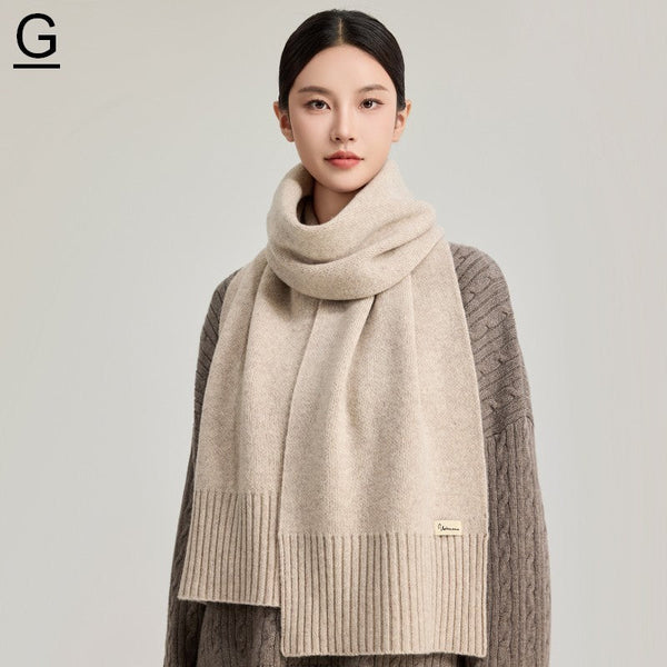 Casual Scarf for Women, Cold Weather Scarf, Fashion Designer Scarf, Red Winter Scarf, Modern Wool Scarf for Women, Soft Cashmere Scarf for Women-Grace Painting Crafts