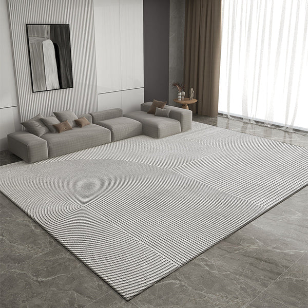 Bedroom Modern Rugs, Extra Large Modern Rugs for Living Room, Dining Room Geometric Modern Rugs, Gray Contemporary Modern Rugs for Office-Grace Painting Crafts