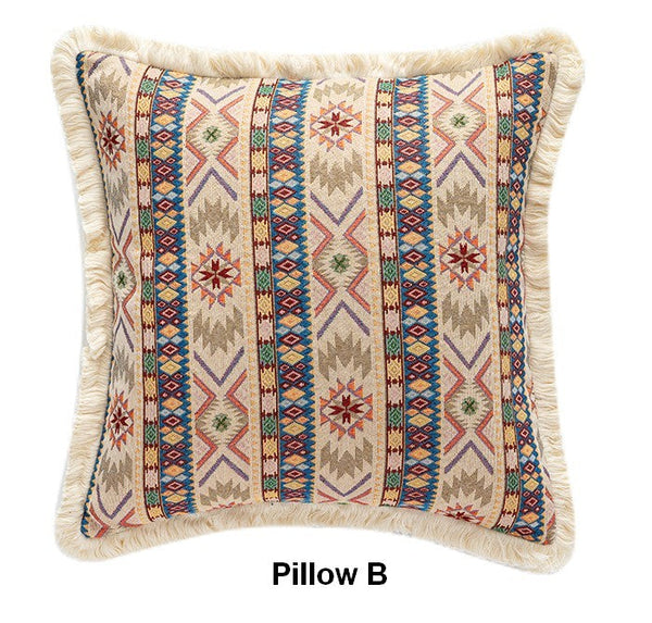 Large Bohemian Decorative Sofa Pillows for Living Room, Modern Geometric Pillows, Decorative Throw Pillows for Bedroom, Oriental Throw Pillow for Couch-Grace Painting Crafts