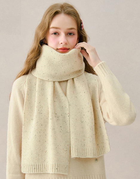 Winter Wool Scarf, Cold Weather Scarf, Soft Wool Scarf for Women, Unique Gift for Women, Modern Wool Scarf for Women, Casual Scarf for Women-Grace Painting Crafts
