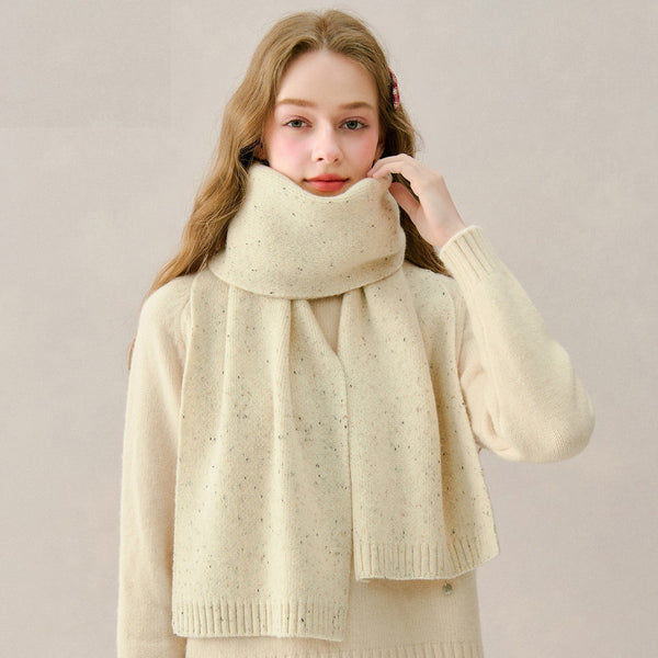 Winter Wool Scarf, Cold Weather Scarf, Soft Wool Scarf for Women, Unique Gift for Women, Modern Wool Scarf for Women, Casual Scarf for Women-Grace Painting Crafts