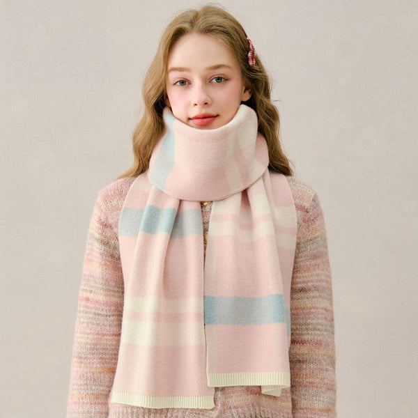 Casual Scarf for Women, Unique Christmas Gift for Girl, Cold Weather Scarves, Modern Wool Scarf for Women, Soft Wool Scarf for Women, Winter Wool Scarf-Grace Painting Crafts
