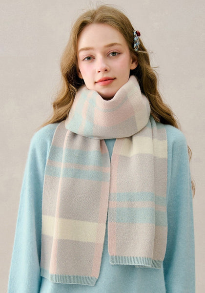 Casual Scarf for Women, Cold Weather Scarves, Modern Wool Scarf for Women, Unique Christmas Gift for Girl, Soft Wool Scarf for Women, Winter Wool Scarf-Grace Painting Crafts