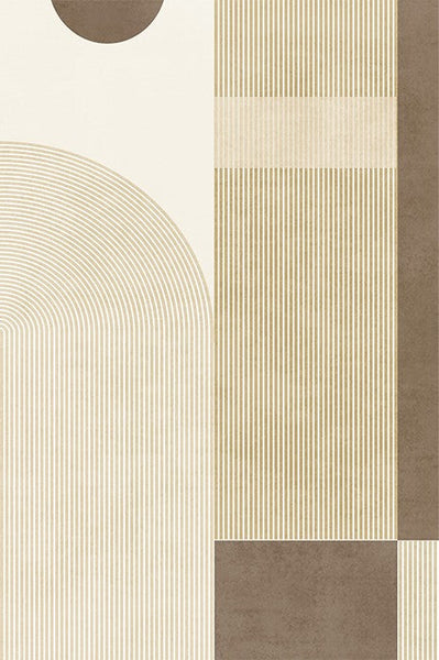 Unique Modern Rugs for Living Room, Abstract Contemporary Modern Rugs, Geometric Contemporary Rugs Next to Bed, Modern Rugs for Dining Room-Grace Painting Crafts