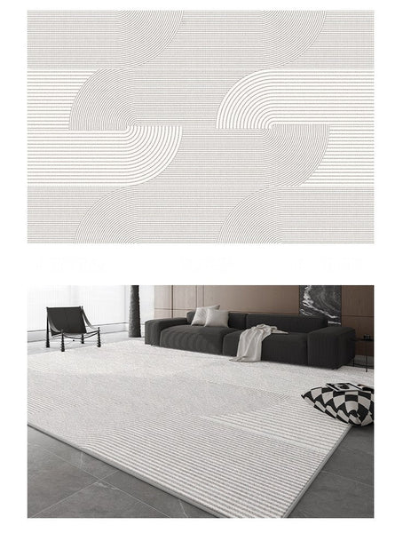 Dining Room Floor Rug, Large Floor Rugs for Living Room, Modern Floor Rugs for Bedroom, Extra Large Geometric Modern Rugs for Office-Grace Painting Crafts
