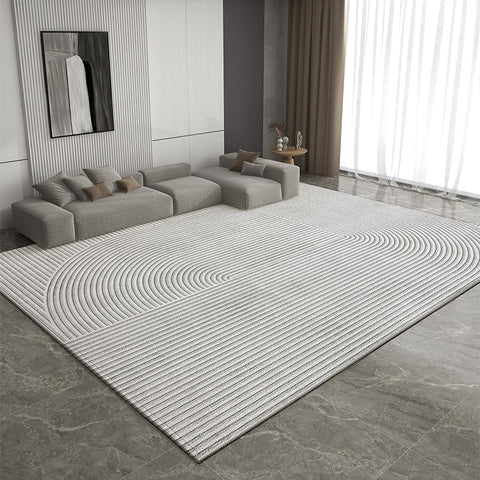 Modern Rugs for Living Room, Bedroom Modern Rugs, Dining Room Geometric Modern Rugs, Extra Large Gray Contemporary Modern Rugs for Office-Grace Painting Crafts