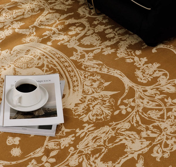French Style Modern Rugs for Interior Design, Modern Rugs for Dining Room, Thick Soft Rugs under Coffee Table, Contemporary Modern Rugs for Living Room-Grace Painting Crafts